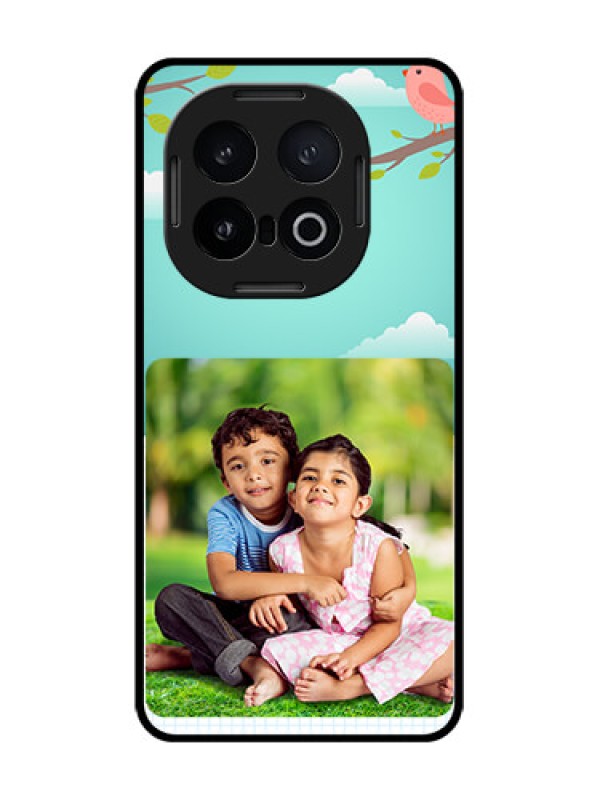 Custom iQOO 13 5G Custom Glass Phone CaseDoodle Love Design