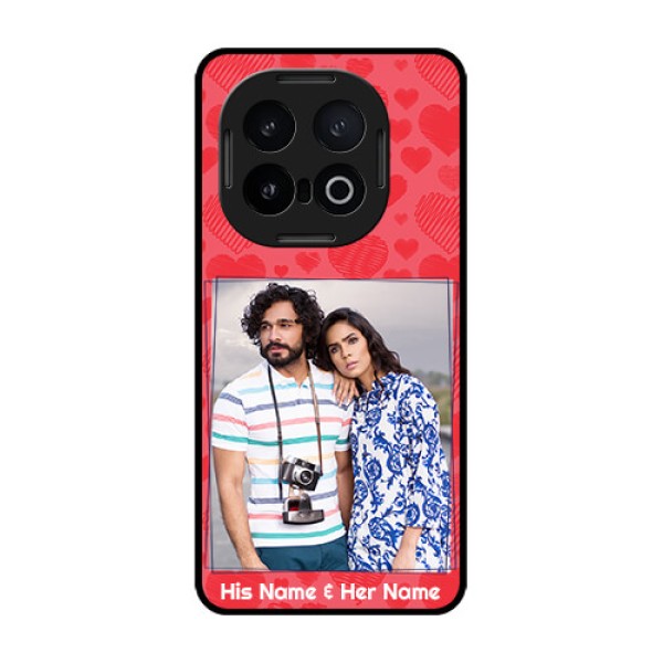 iQOO 13 5G Custom Glass Phone CaseWith Red Heart Symbols Design iQOO 13 5G Custom Glass Phone CaseWith Red Heart Symbols Design