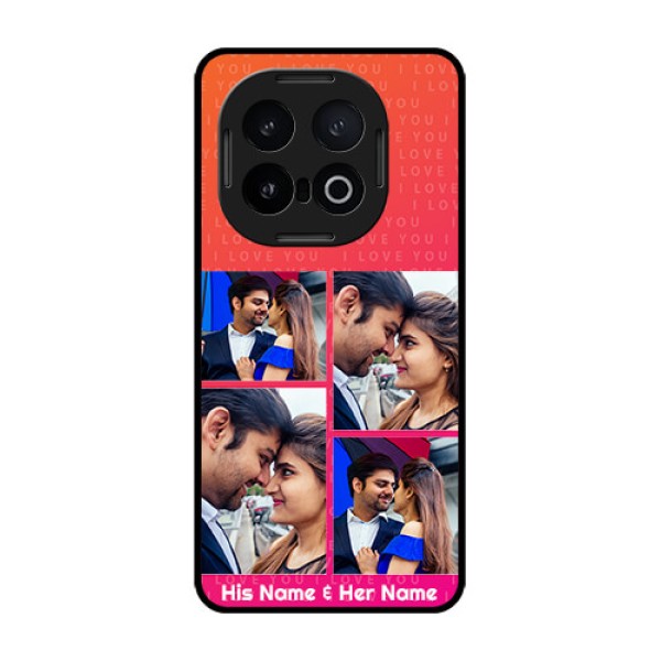 iQOO 13 5G Custom Glass Phone CaseI Love You Pink Design