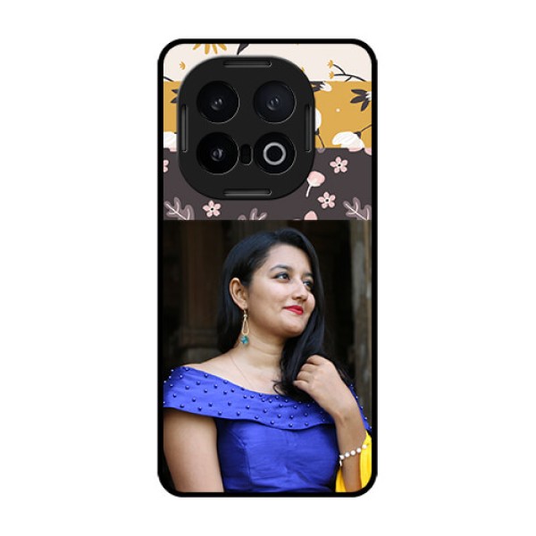 iQOO 13 5G Custom Glass Phone CaseStylish Floral Design