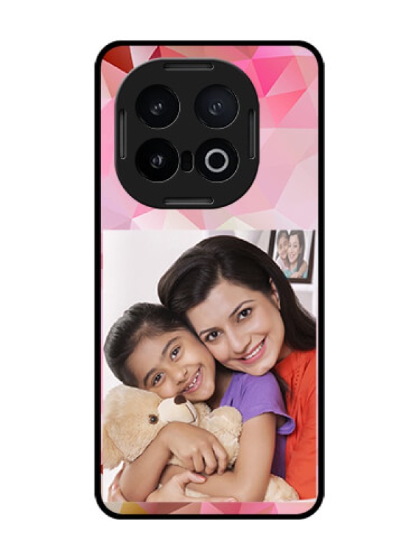 Custom iQOO 13 5G Custom Glass Phone CaseAbstract Triangle Design