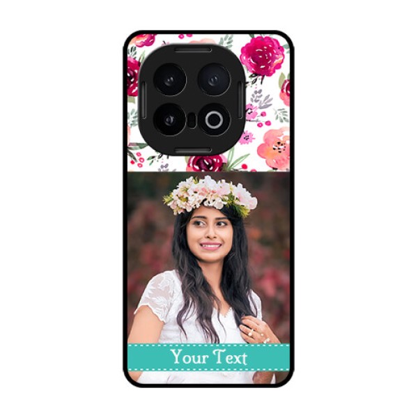 iQOO 13 5G Custom Glass Phone CaseWater Colors Floral Design iQOO 13 5G Custom Glass Phone CaseWater Colors Floral Design