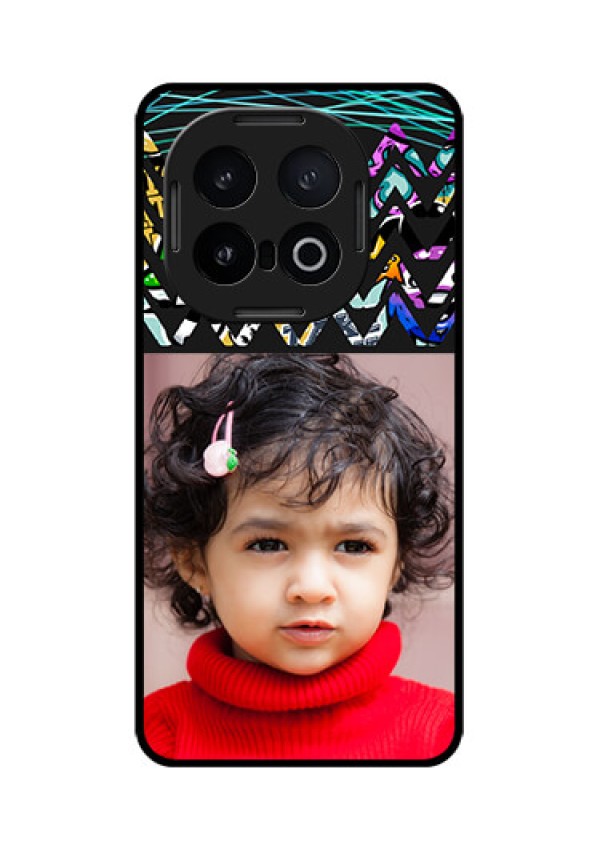 iQOO 13 5G Custom Glass Phone CaseNeon Abstract Design