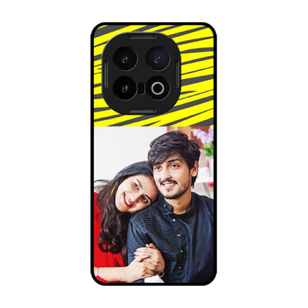 iQOO 13 5G Custom Glass Phone CaseYellow Abstract Design