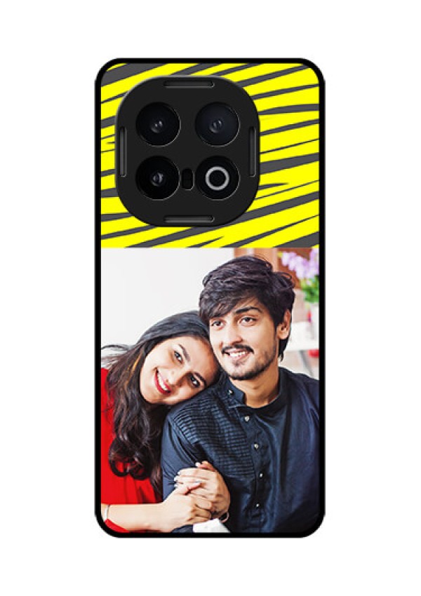 iQOO 13 5G Custom Glass Phone CaseYellow Abstract Design