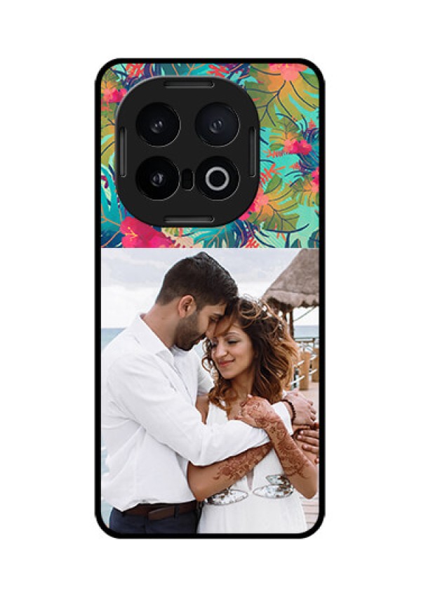 iQOO 13 5G Custom Glass Phone CaseWatercolor Floral Design