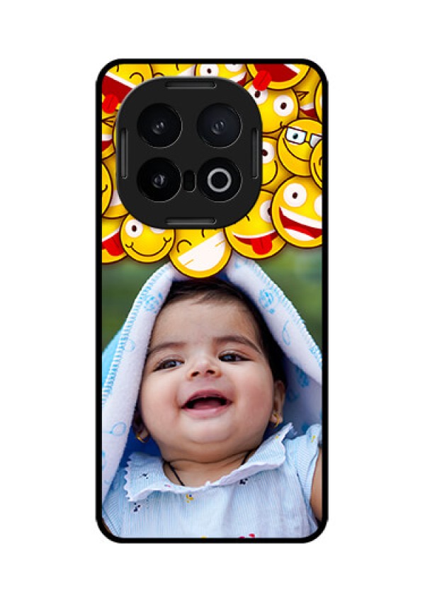 iQOO 13 5G Custom Glass Phone CaseWith Smiley Emoji Design