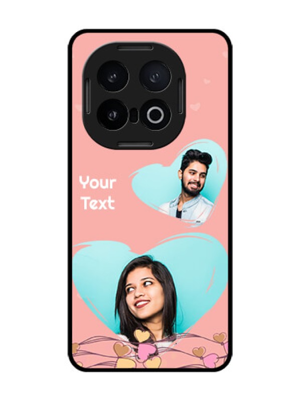 Custom iQOO 13 5G Custom Glass Phone CaseLove Doodle Design