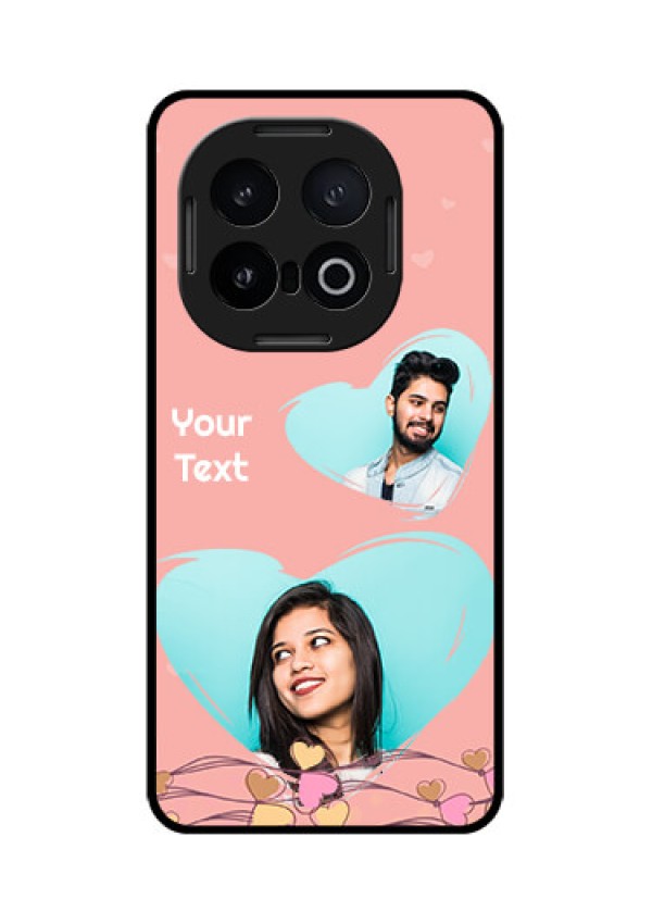 iQOO 13 5G Custom Glass Phone CaseLove Doodle Design