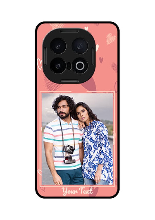 iQOO 13 5G Custom Glass Phone CaseLove Doodle Art Design