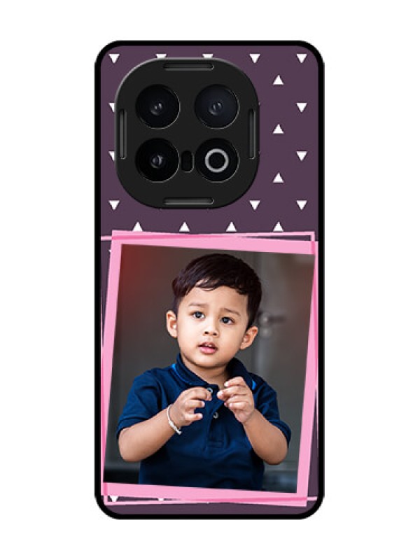 Custom iQOO 13 5G Custom Glass Phone CaseTriangle Pattern Dotted Design