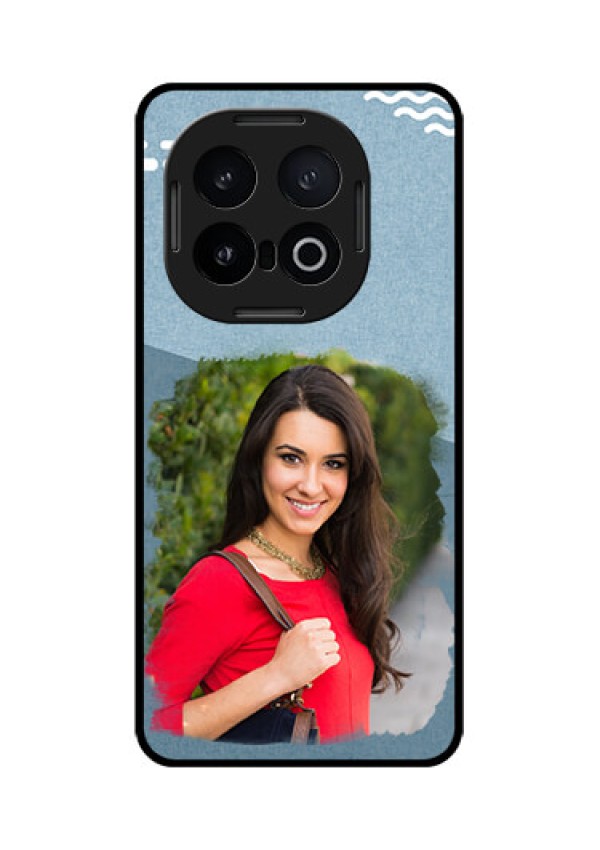 iQOO 13 5G Custom Glass Phone CaseGrunge Line Art Design