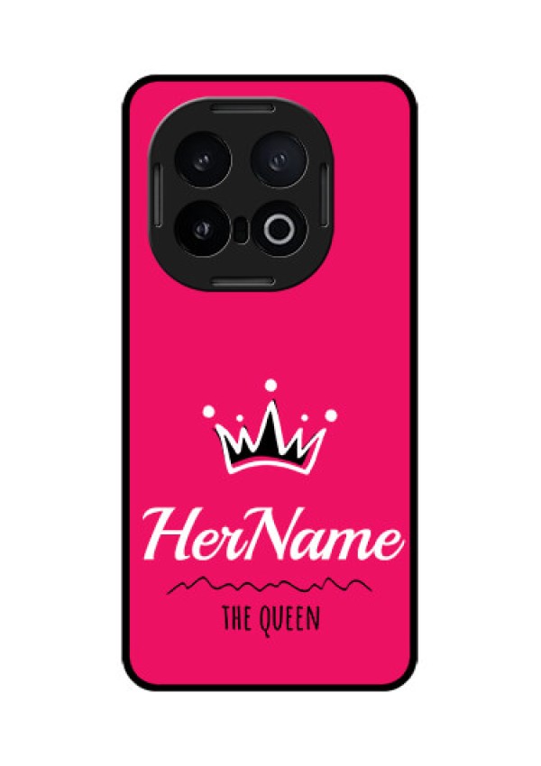 iQOO 13 5G Custom Glass Phone CaseQueen With Name Design
