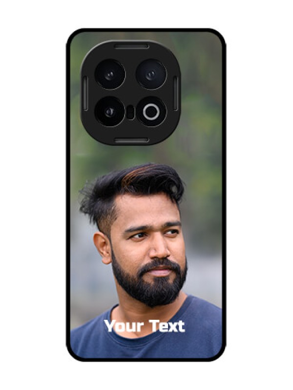 Custom iQOO 13 5G Custom Glass Phone CasePhoto With Text Design