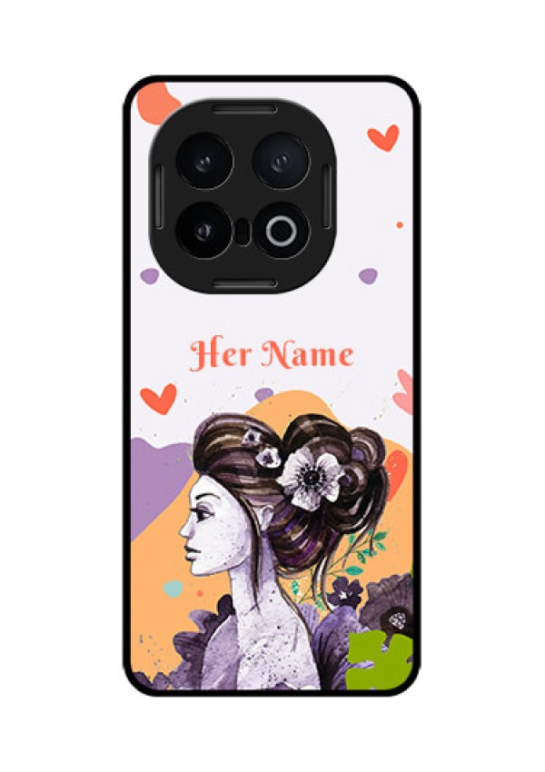 iQOO 13 5G Custom Glass Phone CaseWoman And Nature Design