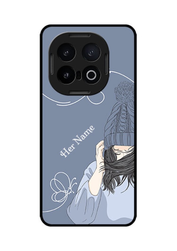 iQOO 13 5G Custom Glass Phone CaseGirl In Winter Outfit Design