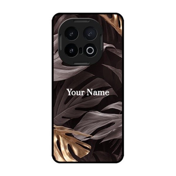 iQOO 13 5G Custom Glass Phone CaseWild Leaves Digital Paint Design