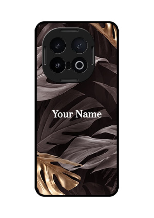 iQOO 13 5G Custom Glass Phone CaseWild Leaves Digital Paint Design
