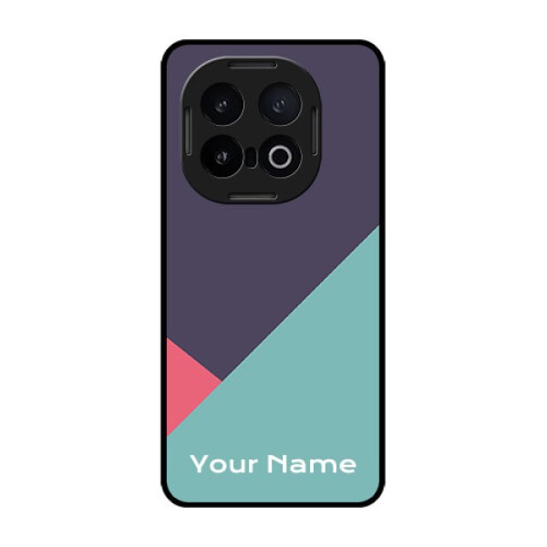 iQOO 13 5G Custom Glass Phone CaseTri Color Abstract Design