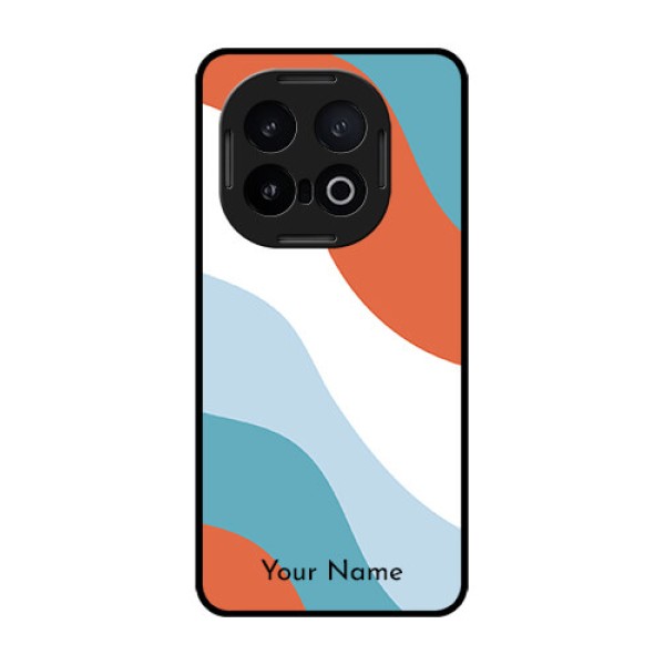 iQOO 13 5G Custom Glass Phone CaseColoured Waves Design