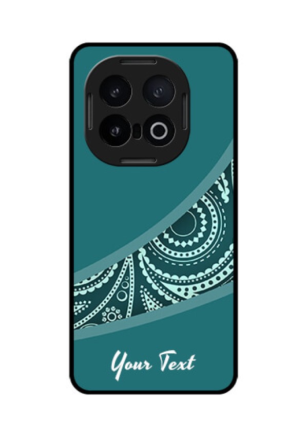 iQOO 13 5G Custom Glass Phone CaseSemi Visible Floral Design