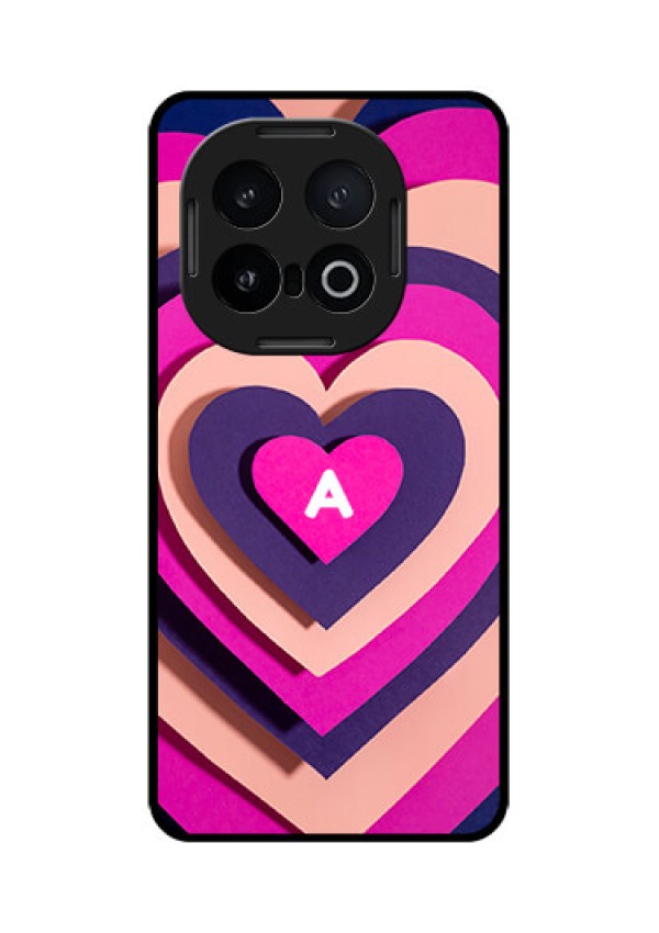 iQOO 13 5G Custom Glass Phone CaseCute Heart Pattern Design