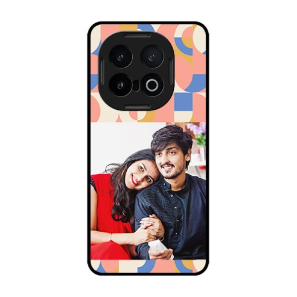iQOO 13 5G Custom Glass Phone CaseSemi - Circle Maze Pattern Design iQOO 13 5G Custom Glass Phone CaseSemi - Circle Maze Pattern Design