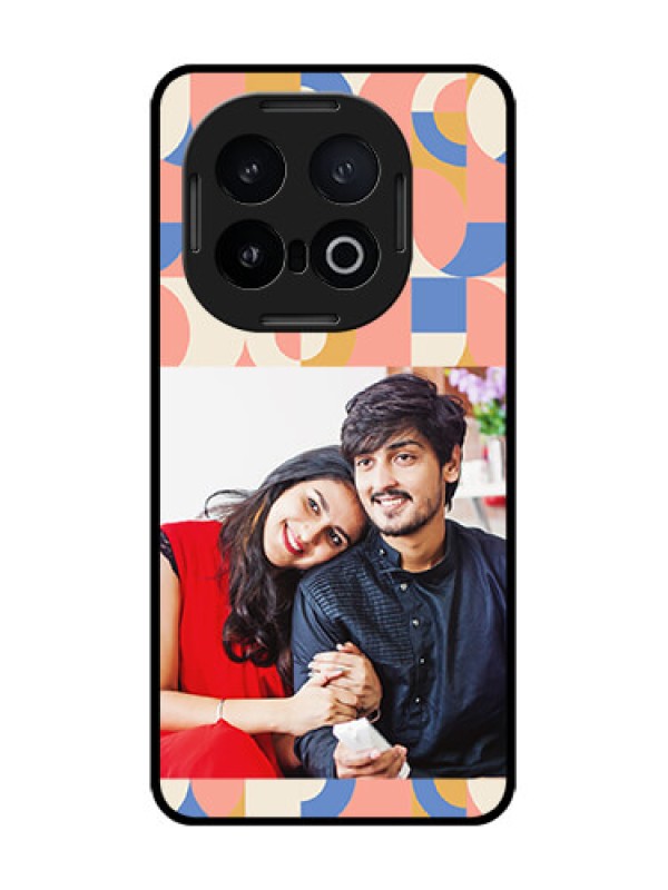 Custom iQOO 13 5G Custom Glass Phone CaseSemi - Circle Maze Pattern Design