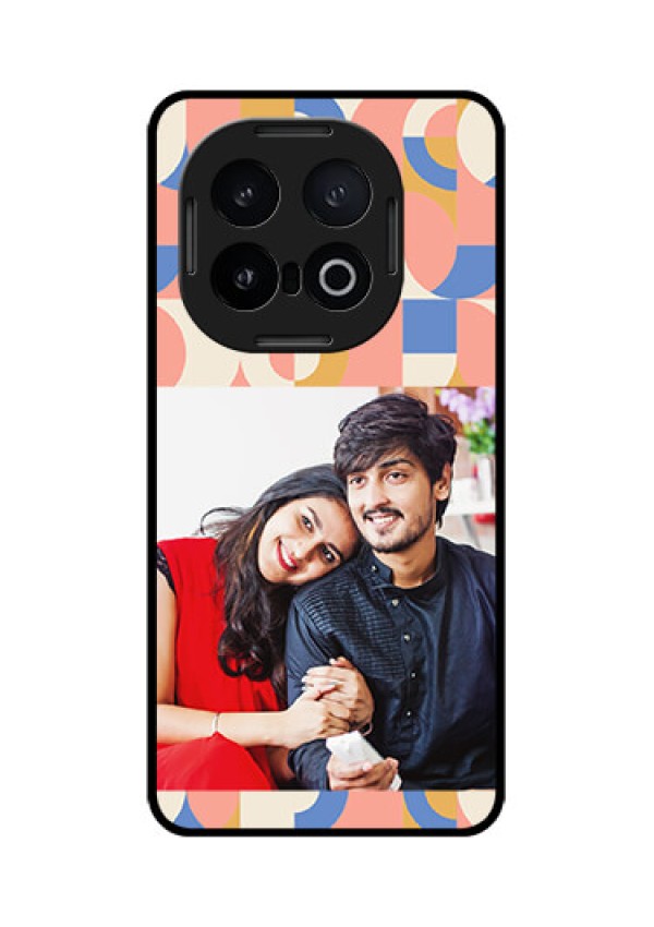 iQOO 13 5G Custom Glass Phone CaseSemi - Circle Maze Pattern Design