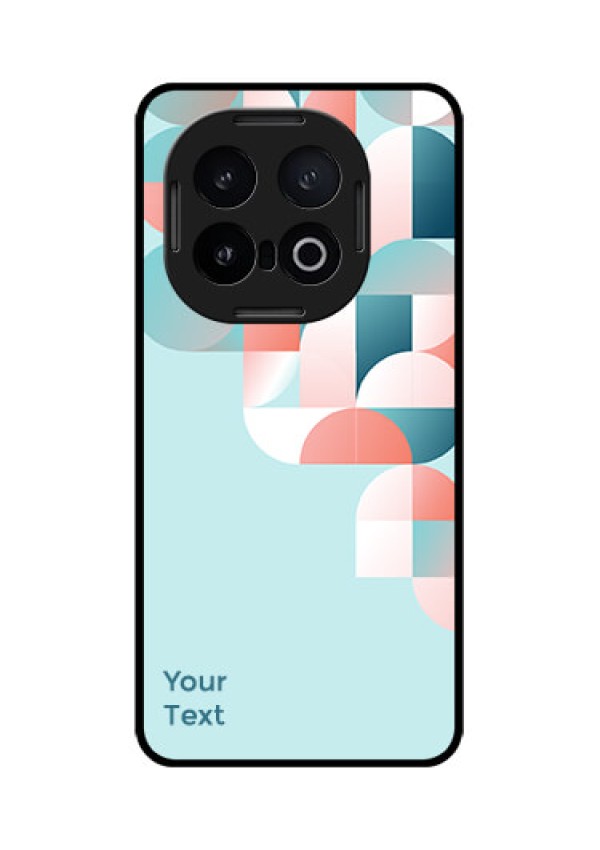 iQOO 13 5G Custom Glass Phone CaseStylish Semi - Circle Pattern Design