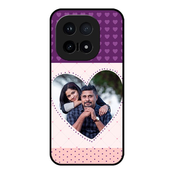 iQOO 15 5G Custom Glass Phone Case - Violet Love Dots Design