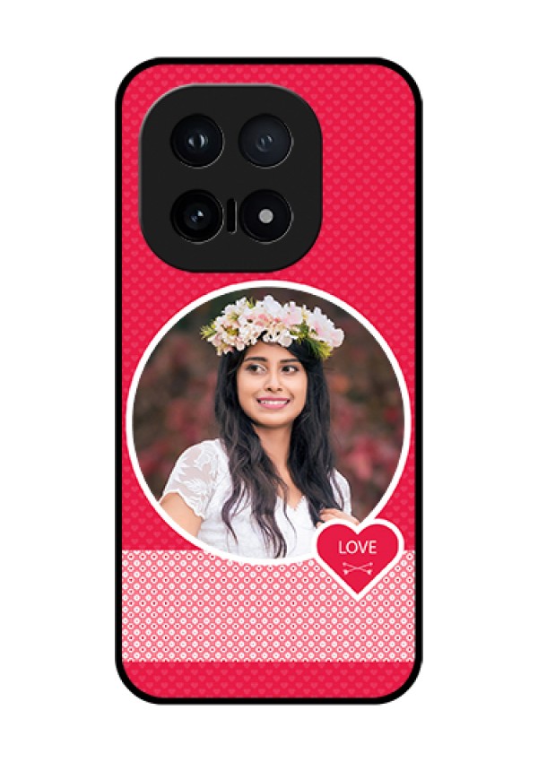 iQOO 15 5G Custom Glass Phone Case - Pink Color Pattern Design