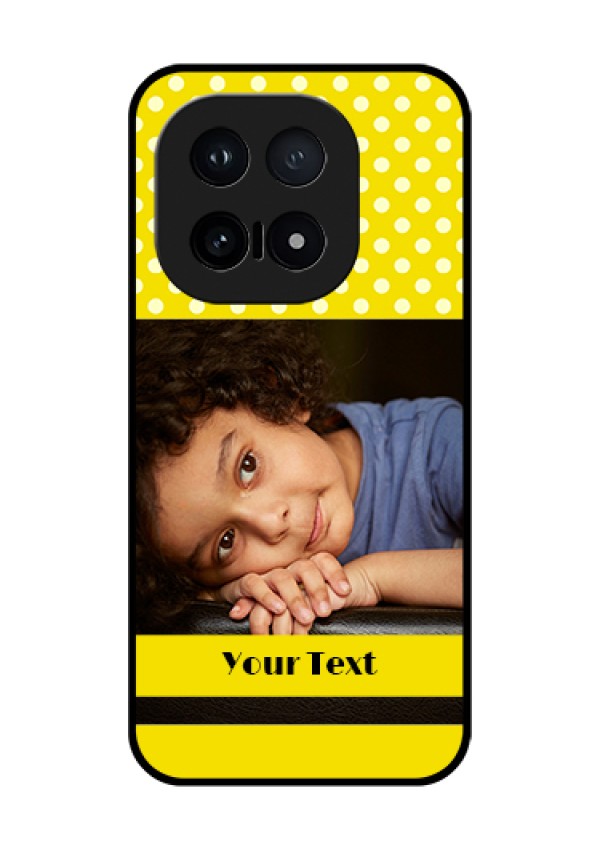 iQOO 15 5G Custom Glass Phone Case - Bright Yellow Case Design