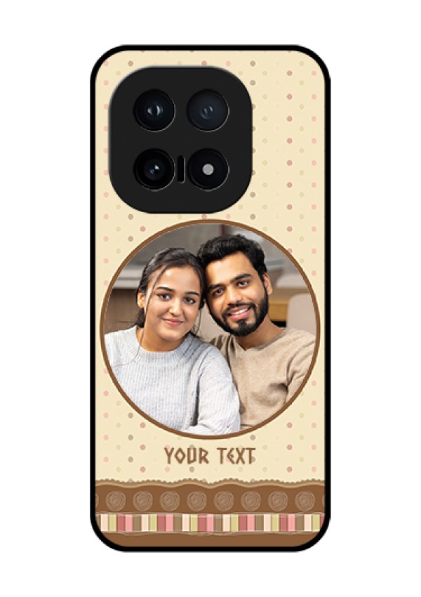iQOO 15 5G Custom Glass Phone Case - Brown Dotted Mobile Case Design
