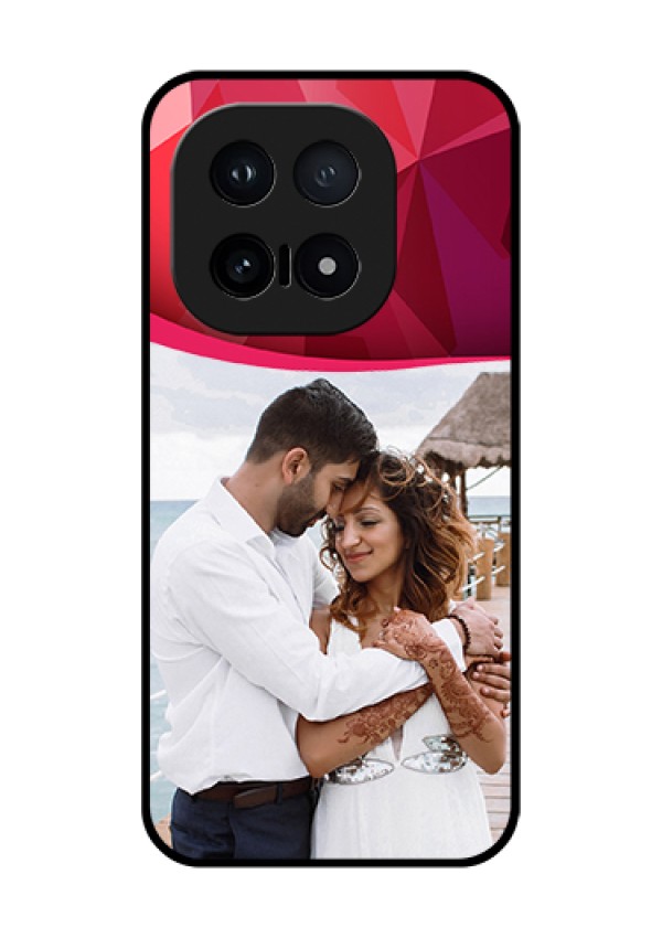 iQOO 15 5G Custom Glass Phone Case - Red Abstract Design