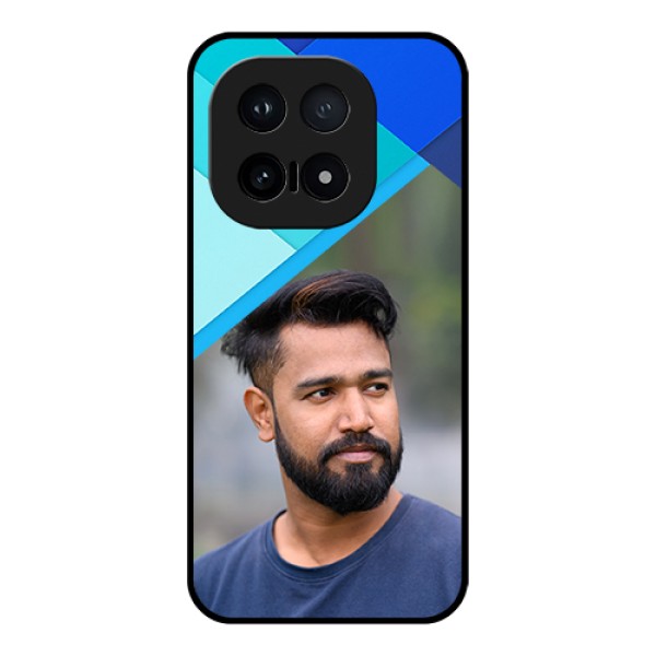 iQOO 15 5G Custom Glass Phone Case - Blue Pattern Design