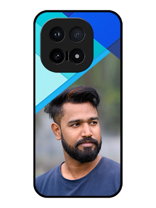 Custom iQOO 15 5G Custom Glass Phone Case - Blue Pattern Design