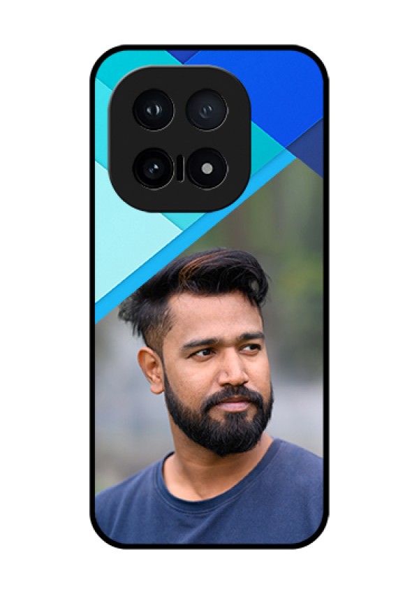 iQOO 15 5G Custom Glass Phone Case - Blue Pattern Design