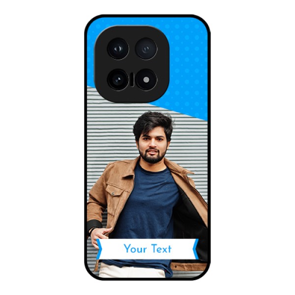iQOO 15 5G Custom Glass Phone Case - Simple Blue Color Design