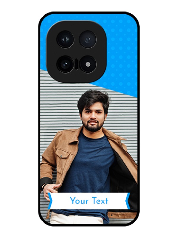 Custom iQOO 15 5G Custom Glass Phone Case - Simple Blue Color Design