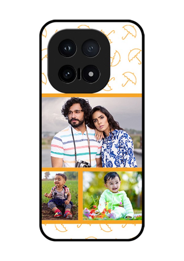 iQOO 15 5G Custom Glass Phone Case - Yellow Pattern Design