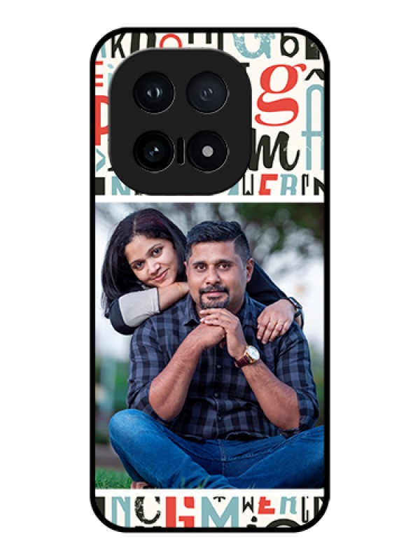 Custom iQOO 15 5G Custom Glass Phone Case - Alphabet Design