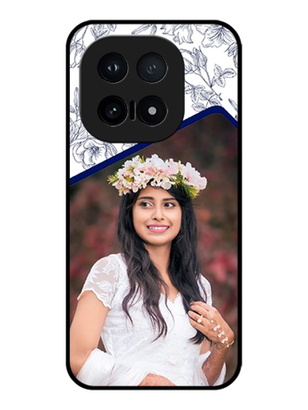 Custom iQOO 15 5G Custom Glass Phone Case - Classy Floral Design