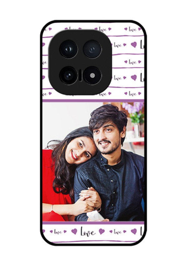 iQOO 15 5G Custom Glass Phone Case - Couples Heart Design