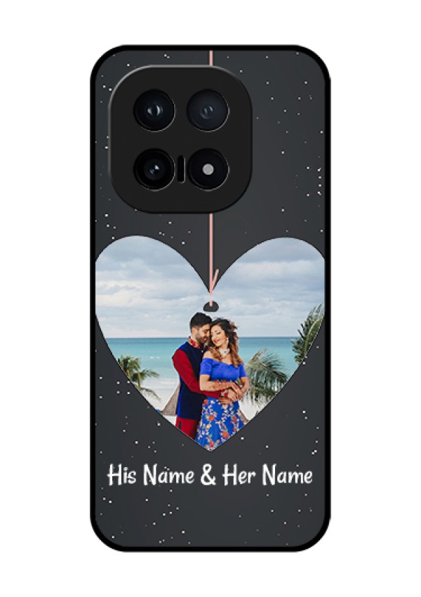 iQOO 15 5G Custom Glass Phone Case - Hanging Heart Design