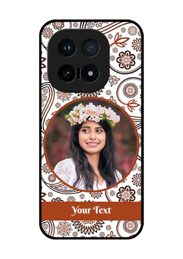 iQOO 15 5G Custom Glass Phone Case - Abstract Flower Design