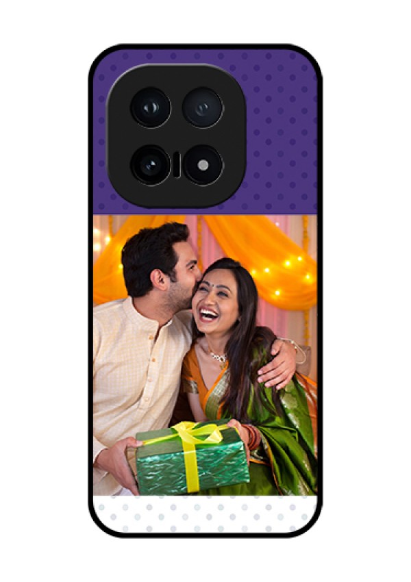 iQOO 15 5G Custom Glass Phone Case - Violet Colored Pattern Design