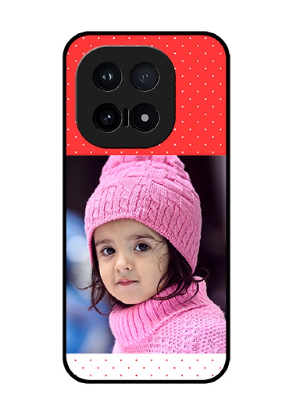 iQOO 15 5G Custom Glass Phone Case - Red Pattern Design