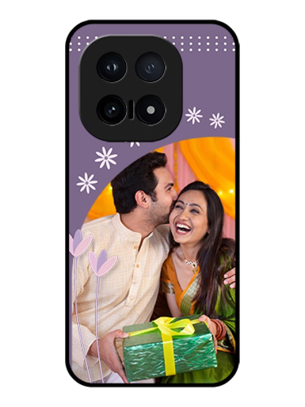 Custom iQOO 15 5G Custom Glass Phone Case - Lavender Flowers Design