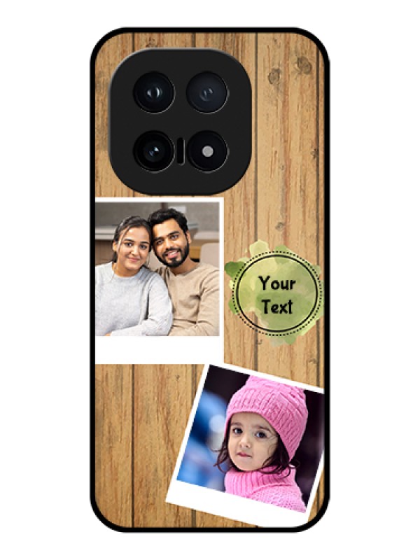 Custom iQOO 15 5G Custom Glass Phone Case - Wooden Texture Design